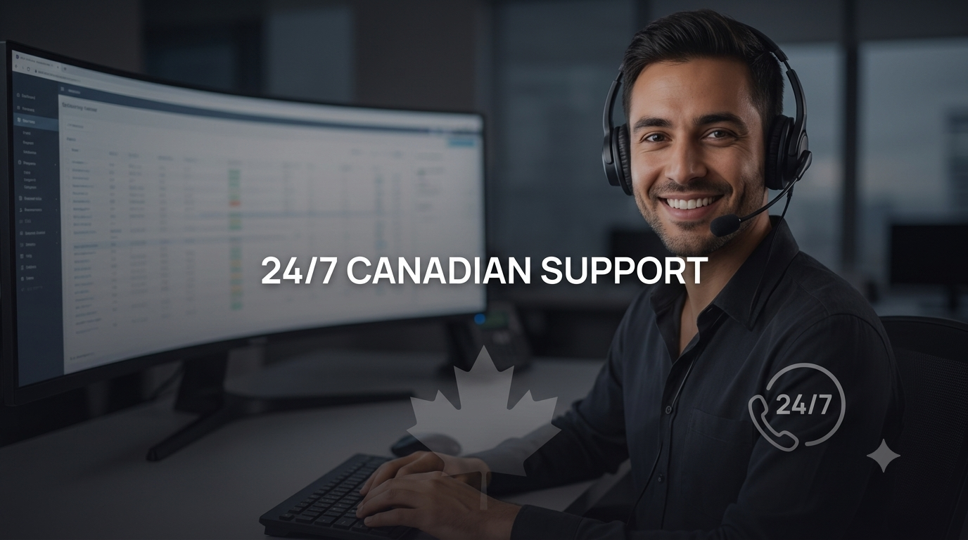 24/7 Canadian customer support on ONX IPTV